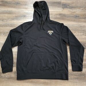 Jacksonville Jaguars Black Embroidered Hoodie Jacket Men Size L Large Dunbrooke